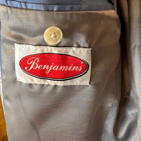 NWOT Men's Tallia Paisley Shimmer Linen Blend Blazer Sport Coat Jacket 42 R - Picture 6 of 7